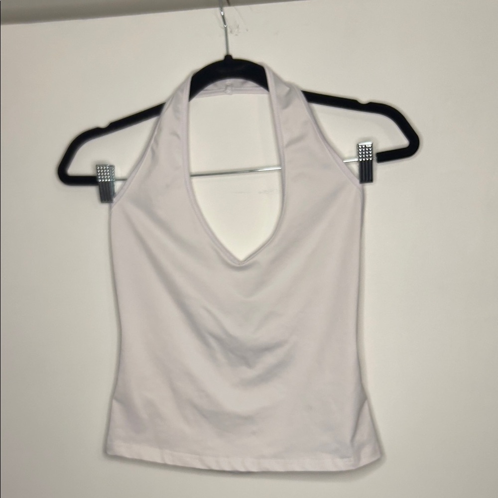 SHEIN White Halter Top